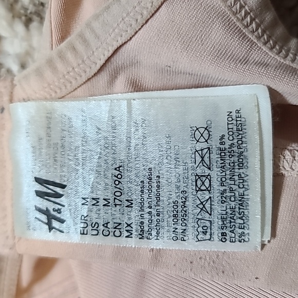 10 for $25 - H&M Maternity/ Nursing Bra - Beige - Size: M - Cotton Cup Lining - Picture 3 of 6